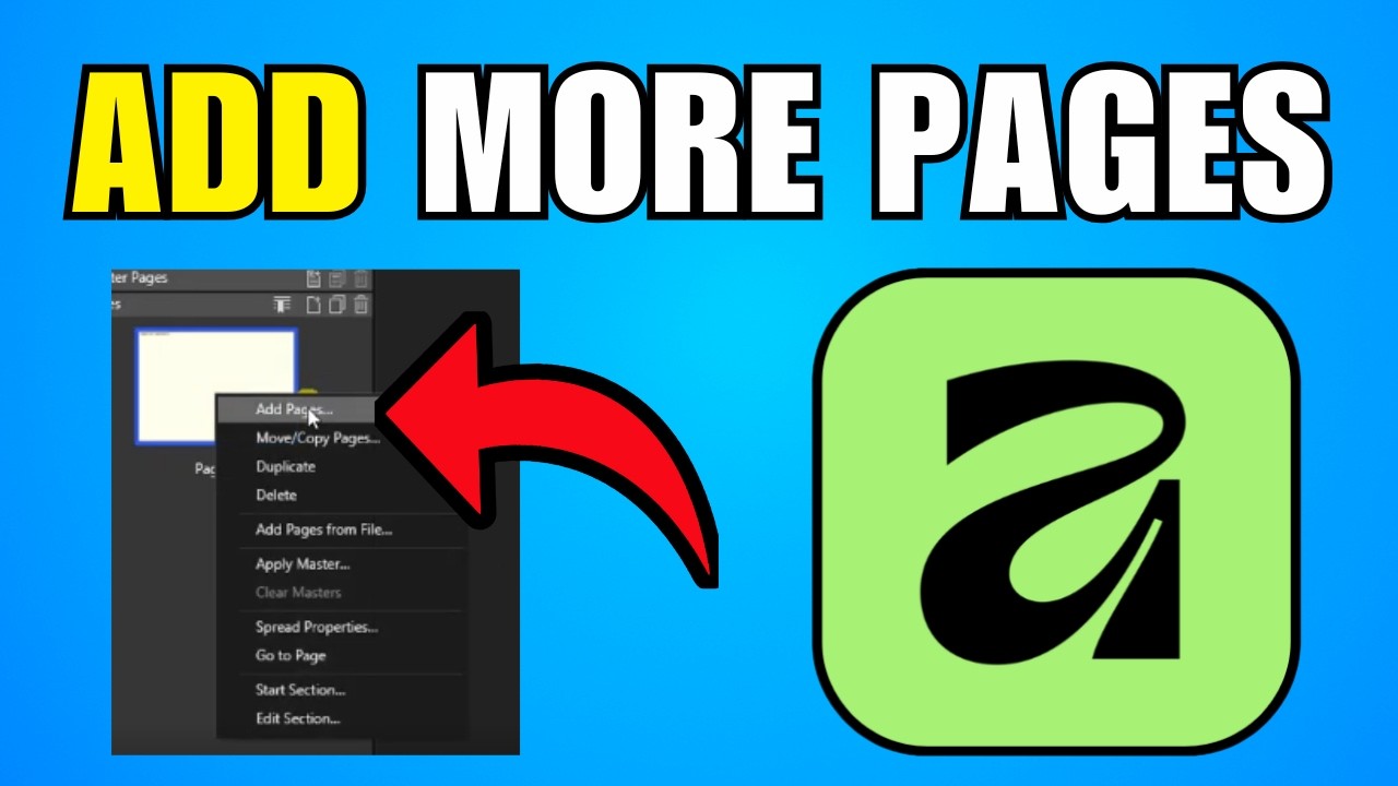 How To Add More Pages In Affinity By Canva (2026) (Best Method) - YouTube