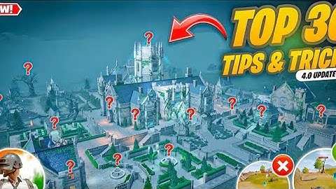 Top 30 Tips& Trick In BGMI 4.0 Update 👻👻Noob To Pro4.0 In Event spooky Soiree Even.......