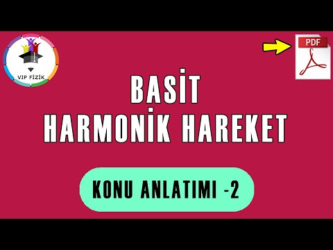 Basit Harmonik Hareket -2 | Uzanım ve Hız | PDF | AYT Fizik #2022