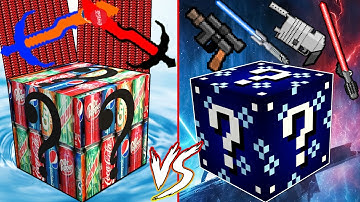 MINI GAME : STARS WARS VS DRINKS LUCKY BLOCK BEDWARS ** ĐỒ SIÊU VIP ĐẤU VỚI SIÊU CÙI ??
