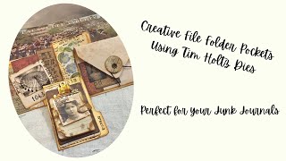 Creative File Folder Pockets Using Tim Holtz Dies