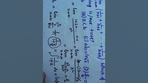 IIT JAM 2020 MATH Q.No.37 LIMIT(Simple and by integration)