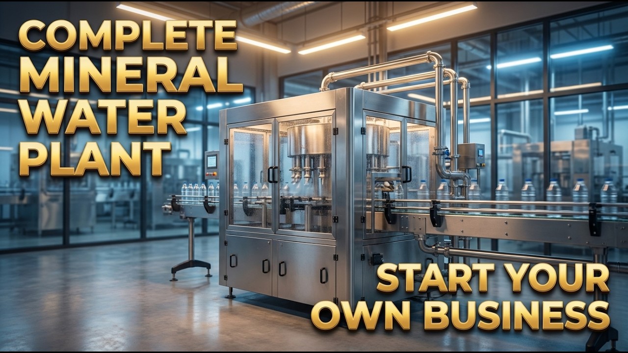 How to Start a Mineral Water Business | Complete Plant Setup Guide #mineralwaterplant #mineralwater