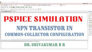 PSpice Simulation: NPN Transistor in Common-Collector Configuration