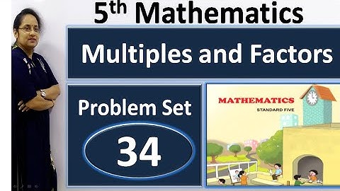 5th Math problem set 34 | 5th std math  Multiples and Factors Problem set 34