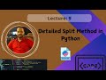 Lec-9: Split Method in python | Learn With Baba | Harish Sharma
