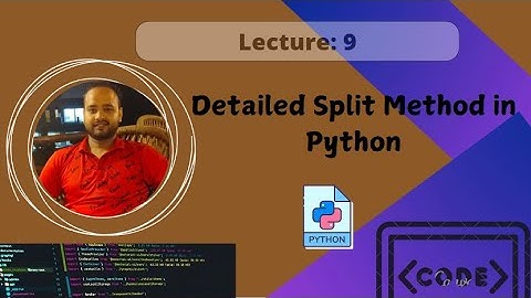 Lec-9: Split Method in python | Learn With Baba | Harish Sharma