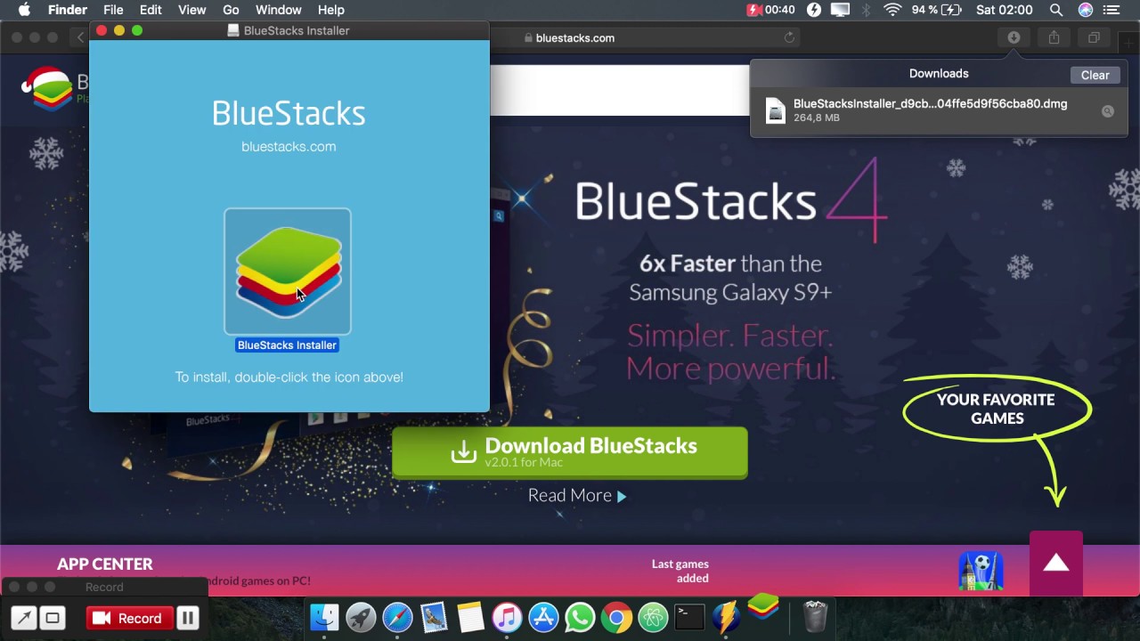 how to get bluestacks to work on mac