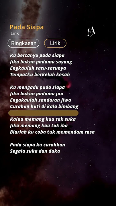 Lirik Lagu Ku Bertanya Pada Siapa #liriklagu #fypシ゚viral #viraltiktok #trendingshorts #viralvideo