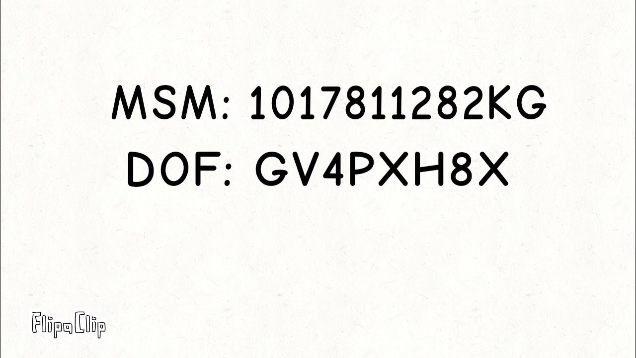 My msm friend codes youtube