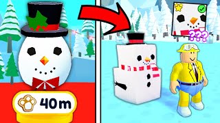 This TRICK Will Give You HUGE SNOWMAN in Pet Simulator X