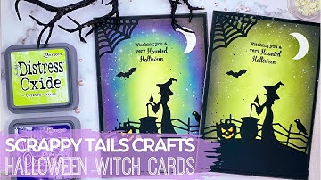 Spooky Halloween Witch Cards