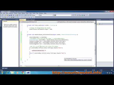 C# GUI TUTORIAL #14 (ADD, UPDATE, DELETE) - How To Display Datagridview Selected Row On RadioButton