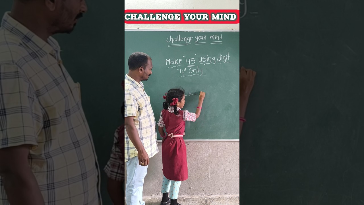 Составьте число «45», используя только цифру «4» 