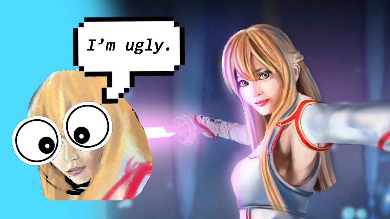 🧟‍♀️ Asuna Yuuki speed painting process without sketch lines