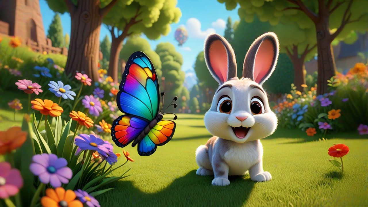 The Singing Butterfly | Colorful Nature Song for Kids | Fun Nursery Rhyme