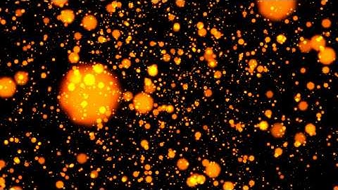 4K Space Travel Orange Bokeh All Over