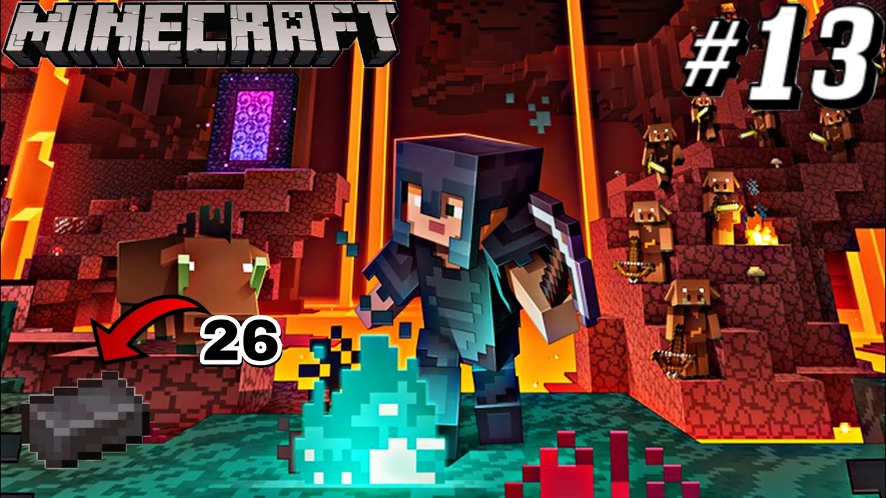 Minecraft survival series part #13 | I cover full netherite armor and ...
