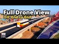 Full end to end drone view of the OIC Road in The Gambia
