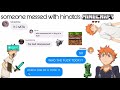 someone messed with hinatas minecraft | haikyuu texts