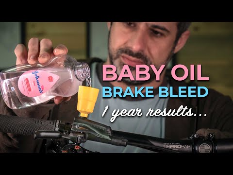 I filled my mountain bike brakes with baby oil for a year and here are the results!