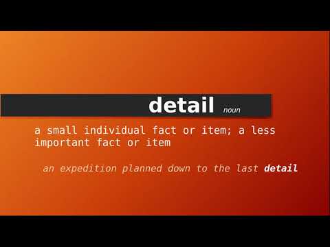  detail , Meaning of detail , Definition of detail , Pronunciation of ...
