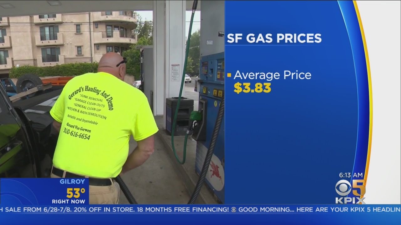 San Francisco Gas Prices Down 27 Cents / Gallon In Past Month - YouTube