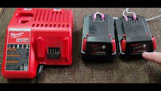 Milwaukee M18 Battery Charger Flashing Red to Green