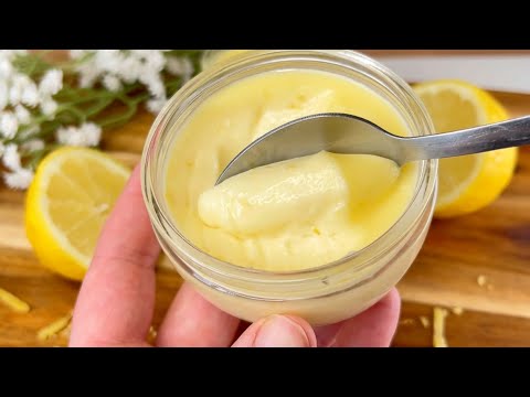 Видео: Лимонный крем: ни яиц, ни крахмала, ни муки! 3 ингредиента: Невероятно! Лимонный Поссет ♥