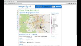 How To: Use Visual Trace Route