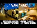 STEALTH Luxury Van Tour - Expandable Recirculating Shower, A/C, 48v Power