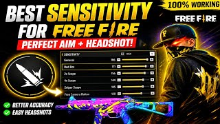 FREE FIRE BEST SENSITIVITY 🔥 100% HEADSHOT SETTINGS | PERFECT AIM + ZERO RECOIL 😱