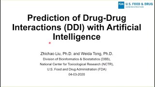 Details IC18 – Predicting Drug Interactions – Prediction of Drug-Drug Interactions (DDI) with AI Guide