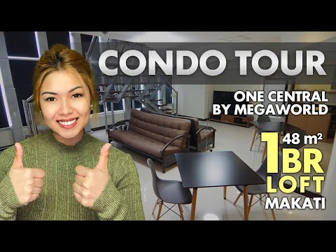 【Condo Tour】One Bedroom Loft Unit in One Central by Megaworld Corporation