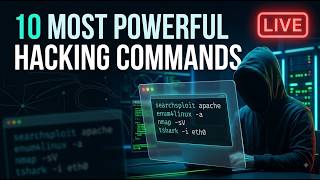 🔴 LIVE — TOP 10 HACKING COMMANDS 🔥 Beginner Se Hacker Tak | Ethical Hacking Guide |  PART 2
