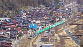 中央本線(西線)EF64広島更新色重連　石油輸送貨物列車4K20190305 8084 EF1046 1049