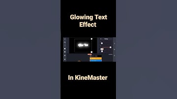 How to make a Glowing Text Effect in KineMaster. #kinemaster #shorts