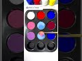 Create 9 colors from 3 colors of the Korean Flag #colormixing #asmr