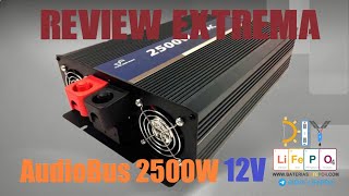 Probamos a fondo el inversor AudioBus 2500W de onda pura con LiFePO4  DIY ElectroCamper