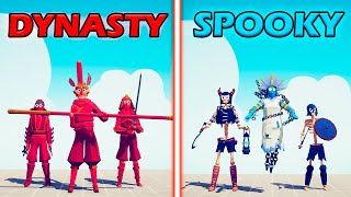 DYNASTY TEAM vs SPOOKY TEAM  Totally Accurate Battle Simulator | TABS