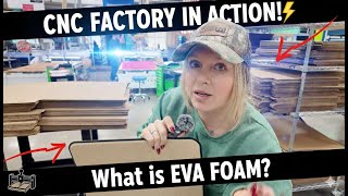 Decked Out CNC EVA Foam Factory - How it's made all cut in house in the USA! Young entrepreneur