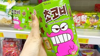 Thử thách mua FULL đồ XANH LÁ ở cửa hàng tiện lợi KHÔNG NGƯỜI BÁN Hàn Quốc mới tinh 🍏🫑💚