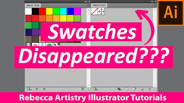 No Color Swatches Adobe Illustrator/ Missing Swatches in Adobe Illustrator!