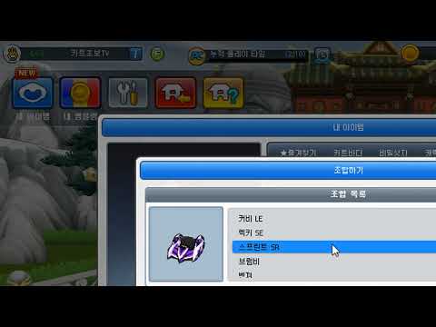 SR 카트 카드 아이템 목록