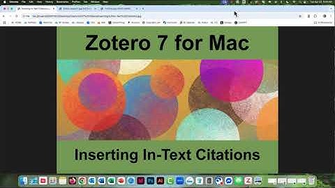 Zotero 7 for Mac: Inserting In-Text Citations