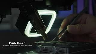 LY-F001 Cooling Curing Fan Fast Heat Dissipation UV Curing Smoke Exhaust with Lighting Lamp