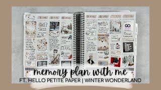 MEMORY PLAN WITH ME | memory keeping a week with a snow day! ❄️ | tattooed teacher plans