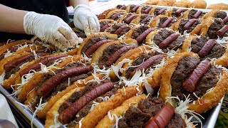 불고기 핫도그 고로케 / fried hot dog croquette - korean street food