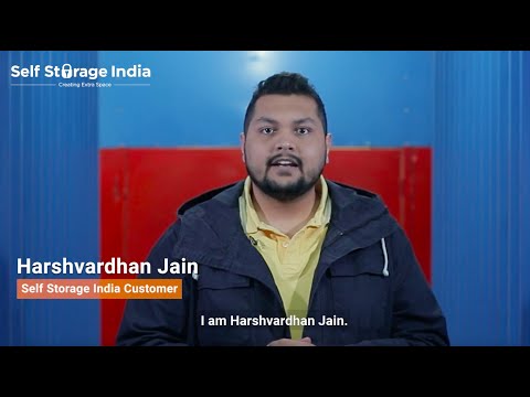Harsh, a marketing professional, Hear about his experience using Self Storage | Customer Testimonial - video from SelfStorage India