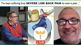 'I've been suffering from SEVERE LOW BACK PAIN for over a year...' | Best Practice Live Caller!